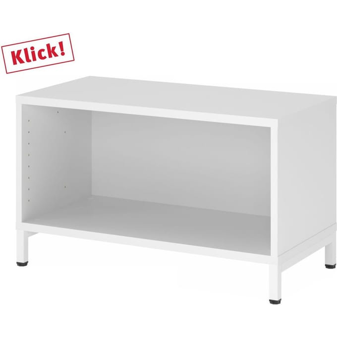 FlexWall | 1 OH | kast met sokkelframe - Wit