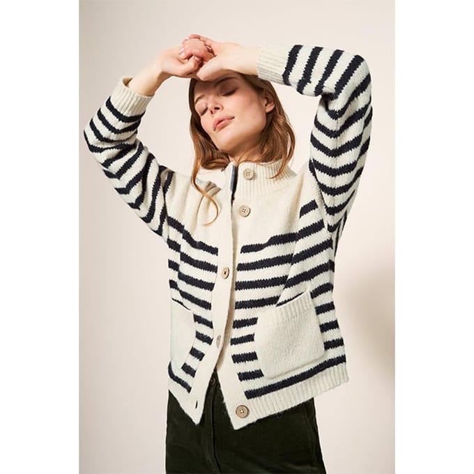 White Stuff Bonnie Cardi Ivory Taglia: 22 | Cardigan Outlet | Donna | Bianco