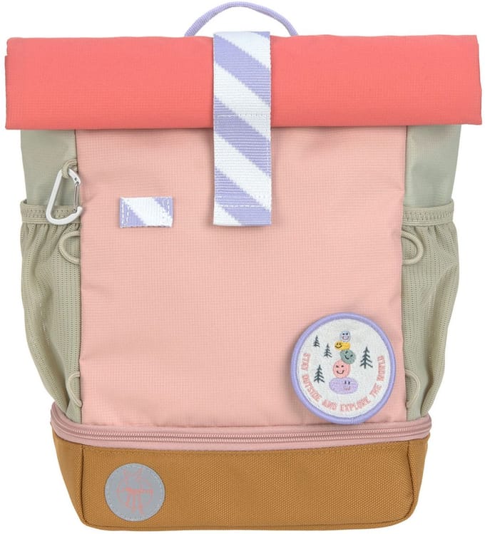 Lässig rugzak voor kinderen Mini Rolltop Backpack - Sunny Explorer Rose / Pink