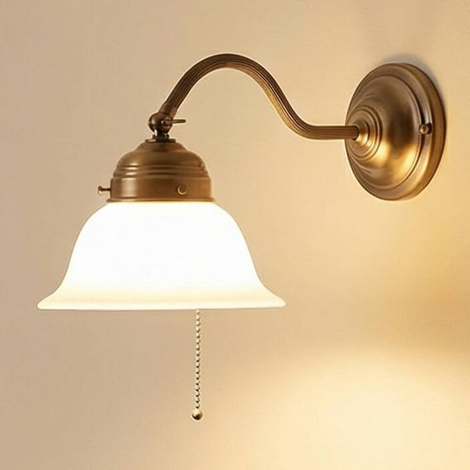 Berliner Messinglampen Messing wandlamp Boris