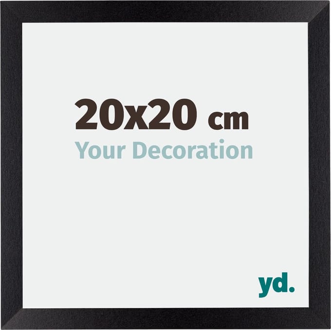Your Decoration - Fotolijst 20x20 cm - MDF - Zwart Mat - Mura
