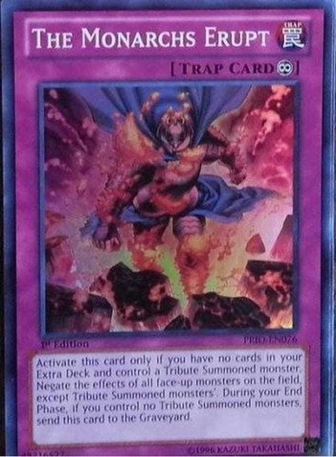 Monarchs Erupt - Primal Origin - 1st Edition - Super Rare Yu-Gi-Oh! Kaart