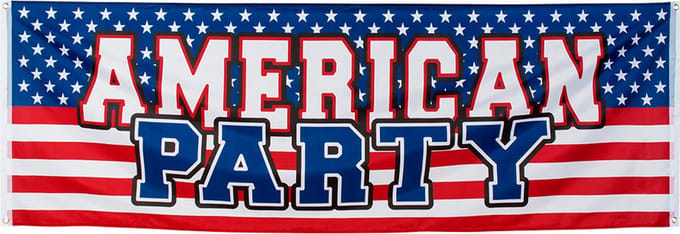 Boland - Polyester banner 'American party' - Landen - Landen