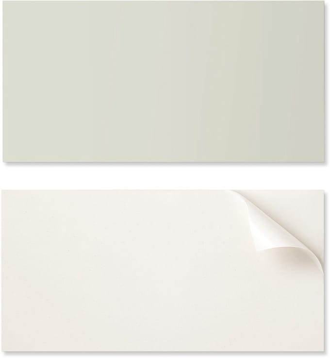 Vinyl wandtegels met print voor de eetkamer, lichtbeige, 6x60x30 cm