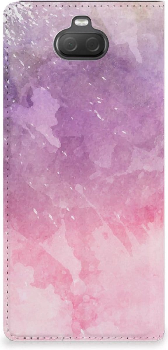 Bookcase Sony Xperia 10 Plus Pink Purple Paint