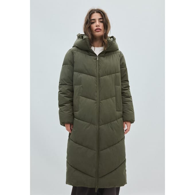 Stradivarius Basis gewatteerde jas  Kaki S