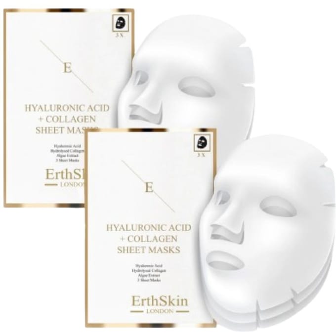 2x Hyaluronzuur en Collageen Masker - 3 vellen