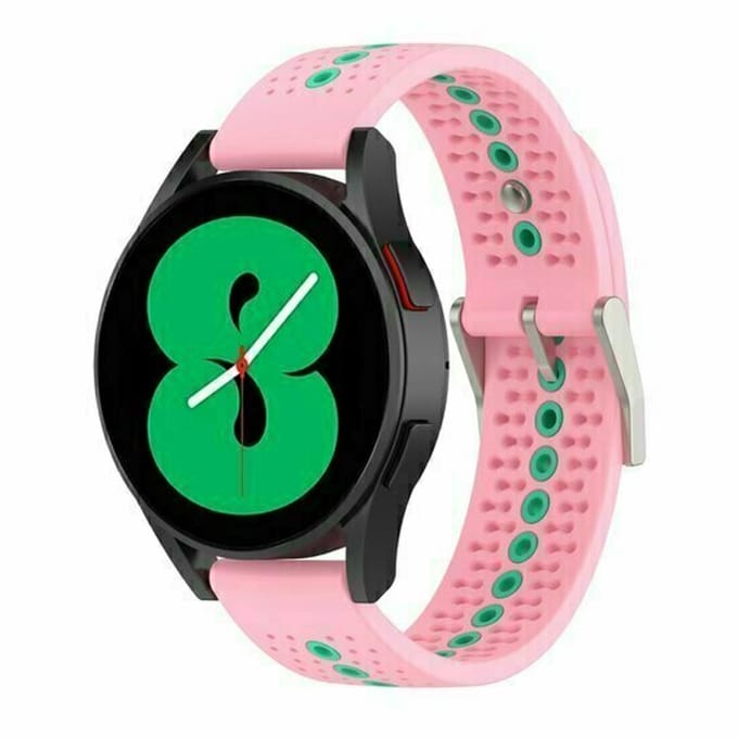 By Qubix - Dot Pattern siliconen bandje - Roze - geschikt voor Huawei Watch 5 - 46mm