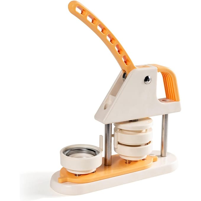 Button Maker Machine 58mm Speldjespersmachine met Button Maker Benodigdheden 100 stuks voor Kinderen beige