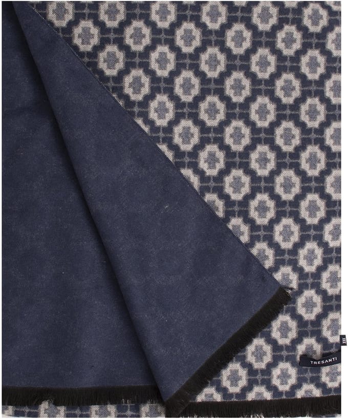 TRESANTI | FroodO | Viscose sjaal medaillon motief | Navy