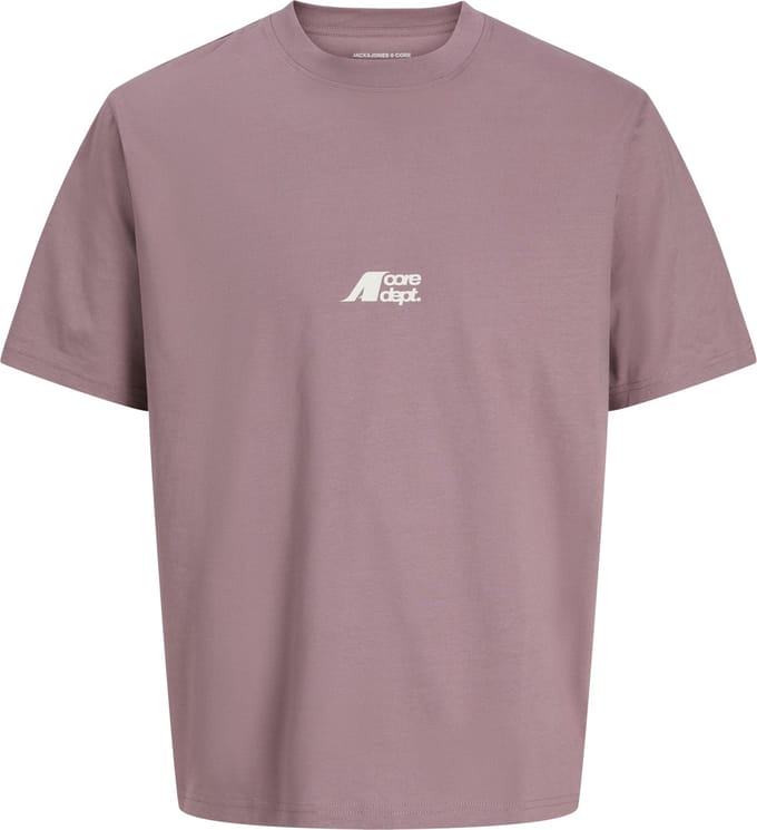 JACK&JONES - JCOTIER BACK PRINT TEE SS CREW NEC JNR - Jongens - T-shirts - paars - maat 152