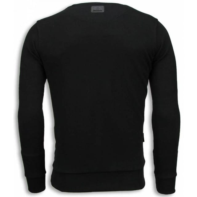 Local Fanatic Monroe bang bang digital rhinestone sweater