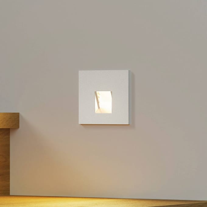 Arcchio LED inbouwlamp Vexi, 7,5 cm x 7,5 cm, zilver, CCT