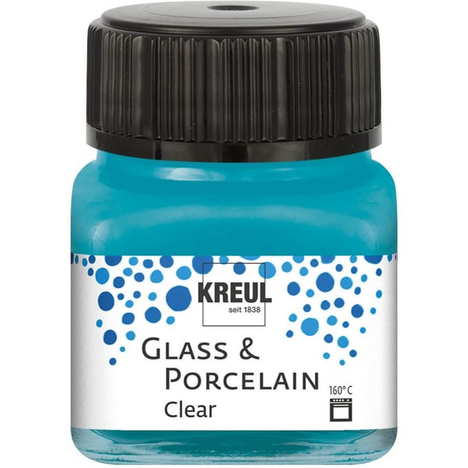 KREUL Glas en Porselein "Clear - Turkoois