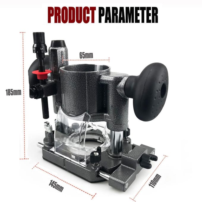 Compacte Aluminium Plunge Router Beugel Frezen Trimmer Machine Basis Trimmer Frezen Groeven veelkleurig