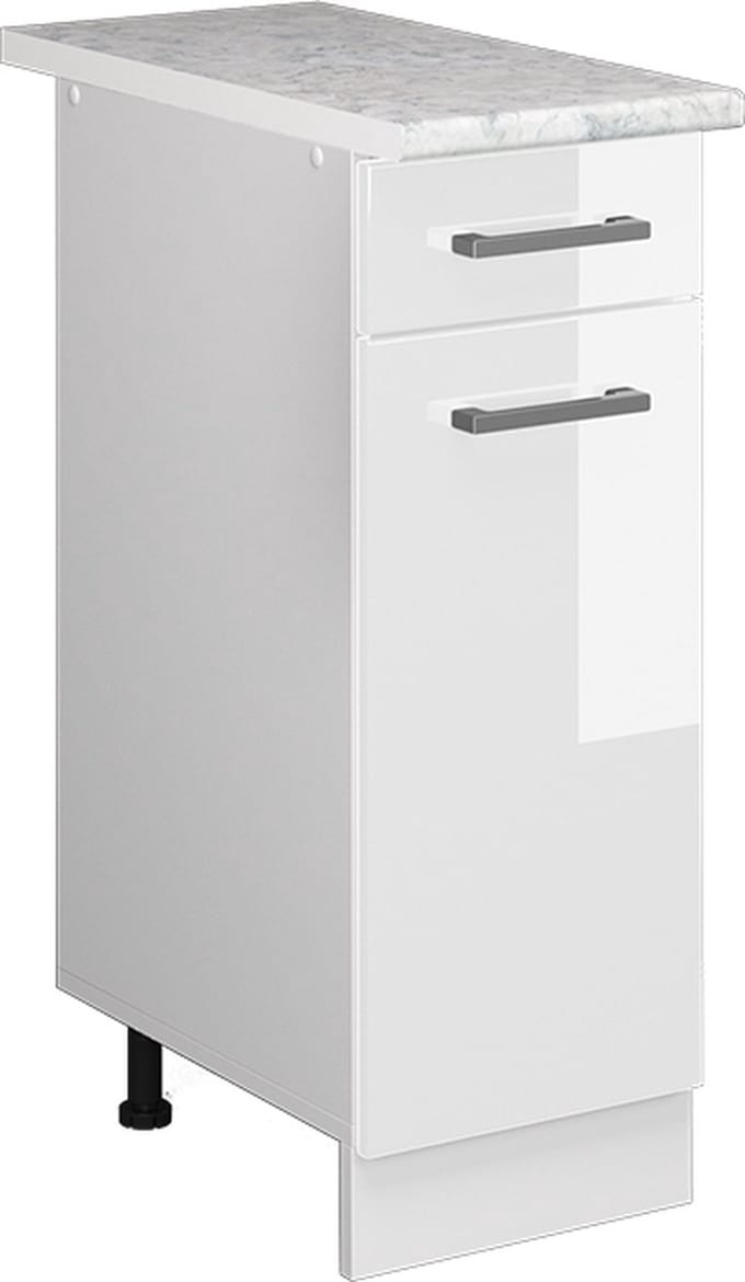 Vicco R-Line Keukenonderkast – 30 cm, WB Marmer Wit Hoogglans