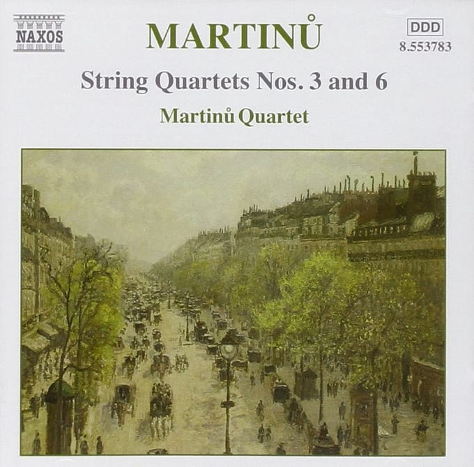 Martinu Quartet - Martinů: String Quartets Nos 3 & 6 (CD)