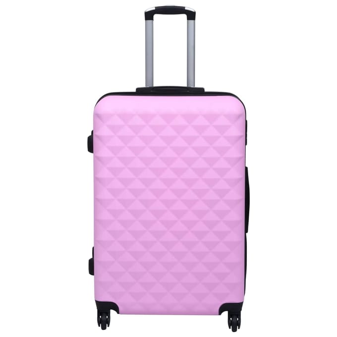 vidaXL - 3-delige - Harde - kofferset - ABS - roze