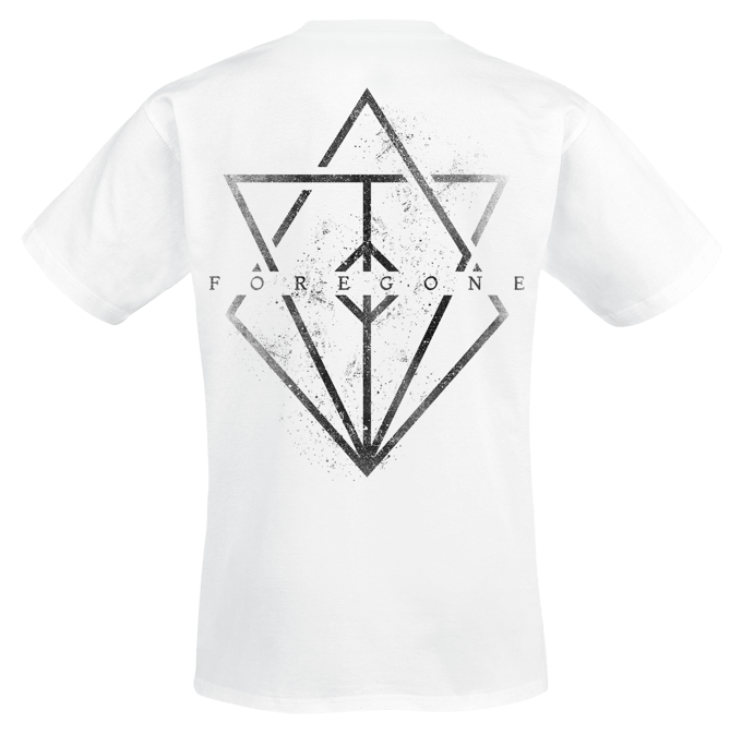 In Flames T-shirt - Foregone Distressed Logo - S tot 3XL - voor Mannen - wit
