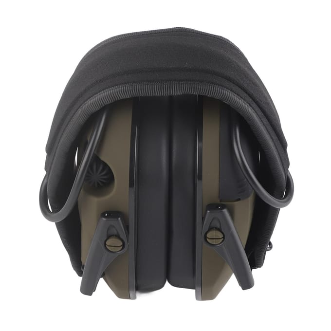 Casque antibruit électronique, protection auditive NRR 22 dB, casque de sécurité 3,5 mm avec haut-parleur vert