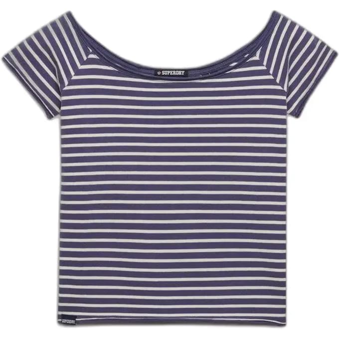 Bardot top T-shirt met blote schouders voor dames Superdry