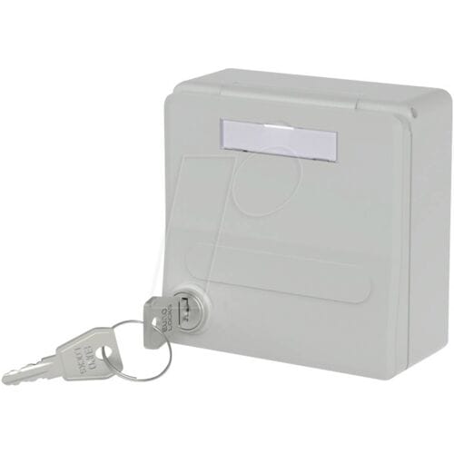 Metz Connect Modul-Unterputz-Gehäuse mit Klappdeckel und Schloss Behuizing Opbouw (op muur)