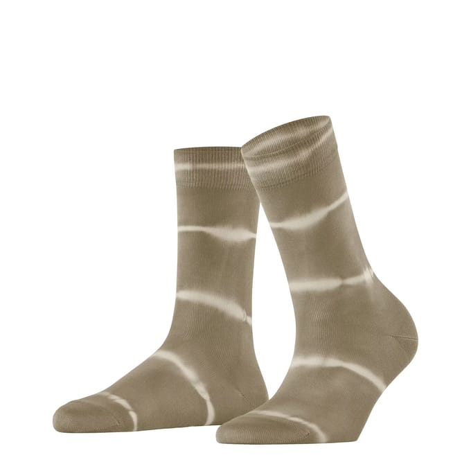 FALKE Wave Bond gedessineerd katoen Sokken dames beige - maat 35-38