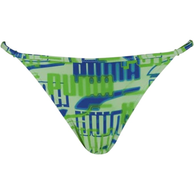 Puma Dames/Dames Repeat Logo Side Tie Bikinibroekje (Groen)