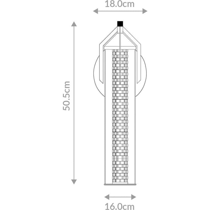 Quintiesse LED wandlamp ESPADA, goud geborsteld, Ø 16 cm, metaal IP44