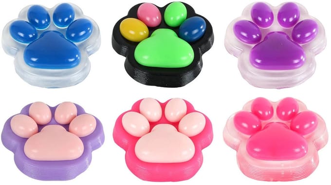 Squishy Giga kattenpoot 500gram 6ass Poppetjes en figuren Squishies