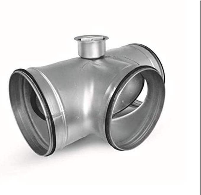 Bypass Valve Living Room Ventilation Tee Geothermal Heat Exchanger Spiral Pipe Bypass - 150mm