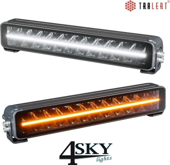 Led bar Nemesis XL 370 duo-color dag-rijverlichting drukwaterdicht IP69K ECE gecertificeerd