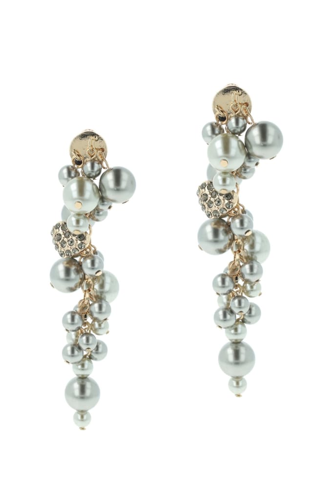 OTAZU Ultimate Pearl Earhangers Grey Größe: OS | Ohrringe Outlet | Damen | Weiß