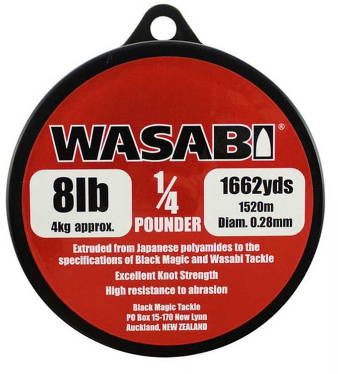 Black Magic Wasabi Monofilament Transparant 0.400 mm
