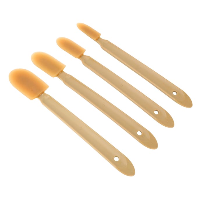 8 Stuks Voegkit Spatel Verdeelmes Herbruikbare PU Tips Voegkit Afwerkingsgereedschap 4 Maten voor beige