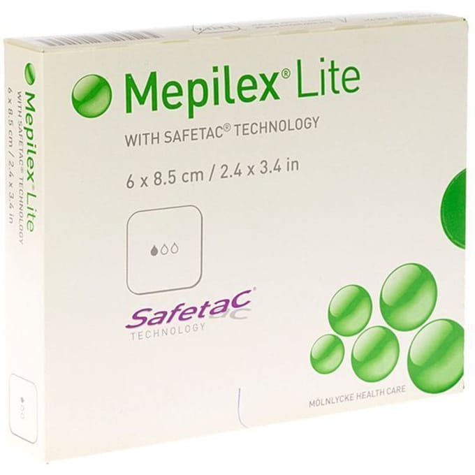 Mepilex Lite Dun Verband Sil Ster 6x 8,50cm 5 stuks