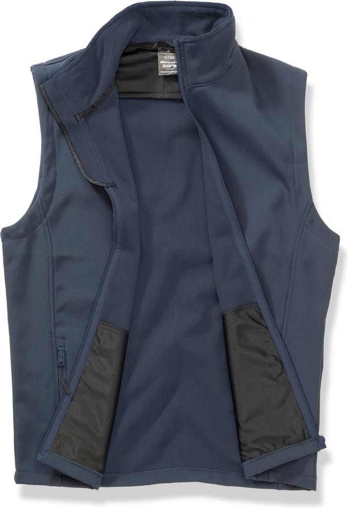 Result Printable Soft Shell Bodywarmer RT232 - Navy/Navy - 4XL