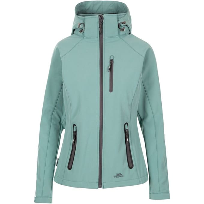 Trespass - Dames Bela II Waterbestendige Softshell Jas (Wintergroene nevel)