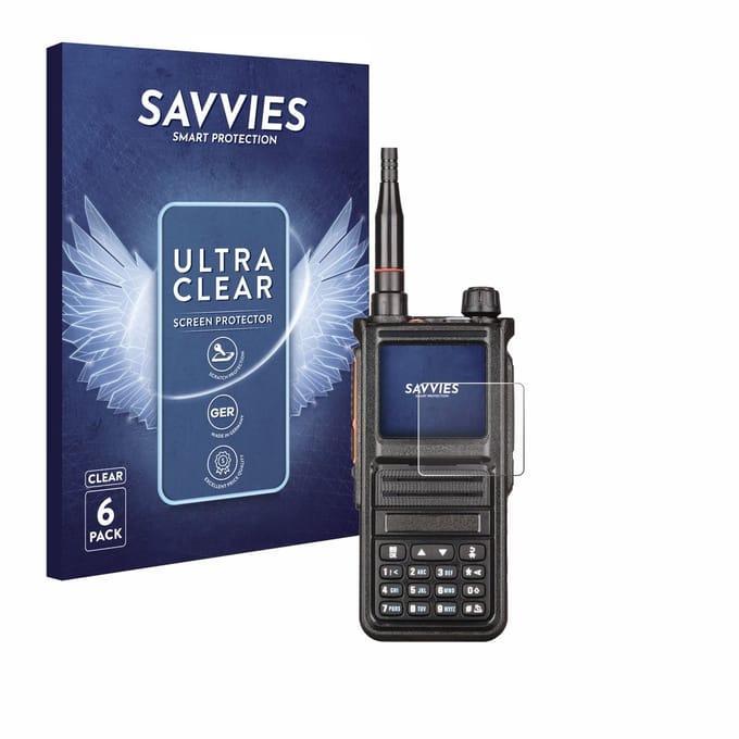 Savvies - Screenprotector voor Radtel RT-470X - Folie Beschermfolie transparant 6 Stuks