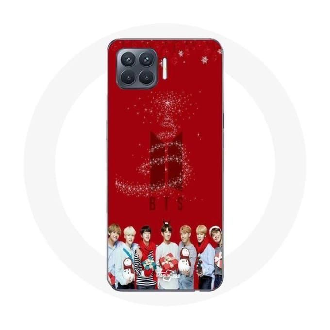 Coque pour Oppo A93 BTS Bangtan Garçons Fond Rouge Cadeau de Noël 2023
