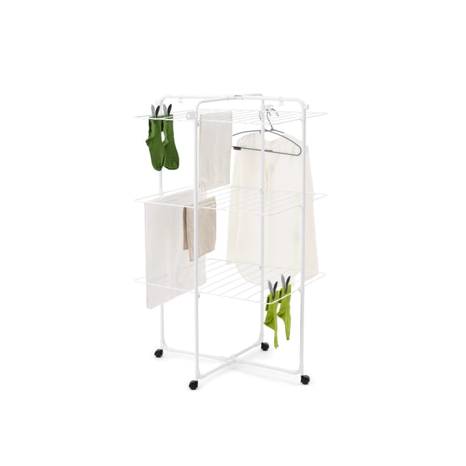Brabantia HangOn Droogtoren - 23 m - Inklapbaar Wasrek - White