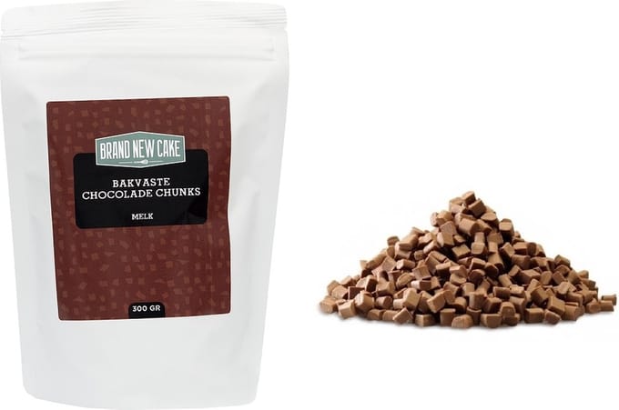 BrandNewCake® Chocolade Chunks Melk 300gr - Melkchocolade Chunks voor Muffin en Taartdecoratie - Chocolade Bakvaste