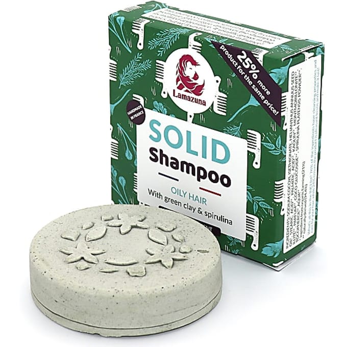 Lamazuna Shampoo Blok - Spirulina & Groene Klei