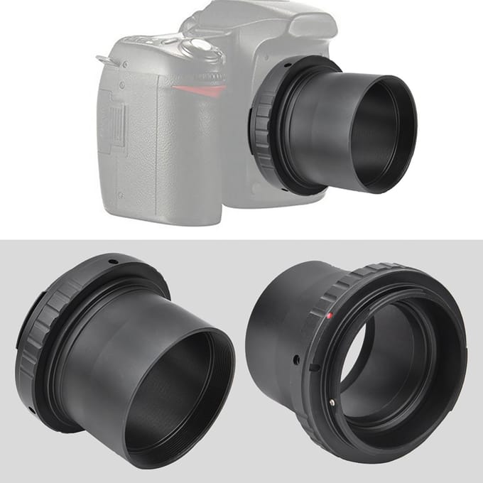T2-EOS Metalen Adapterring voor 2 inch Telescoop naar voor Canon EOS Mount Camera gray