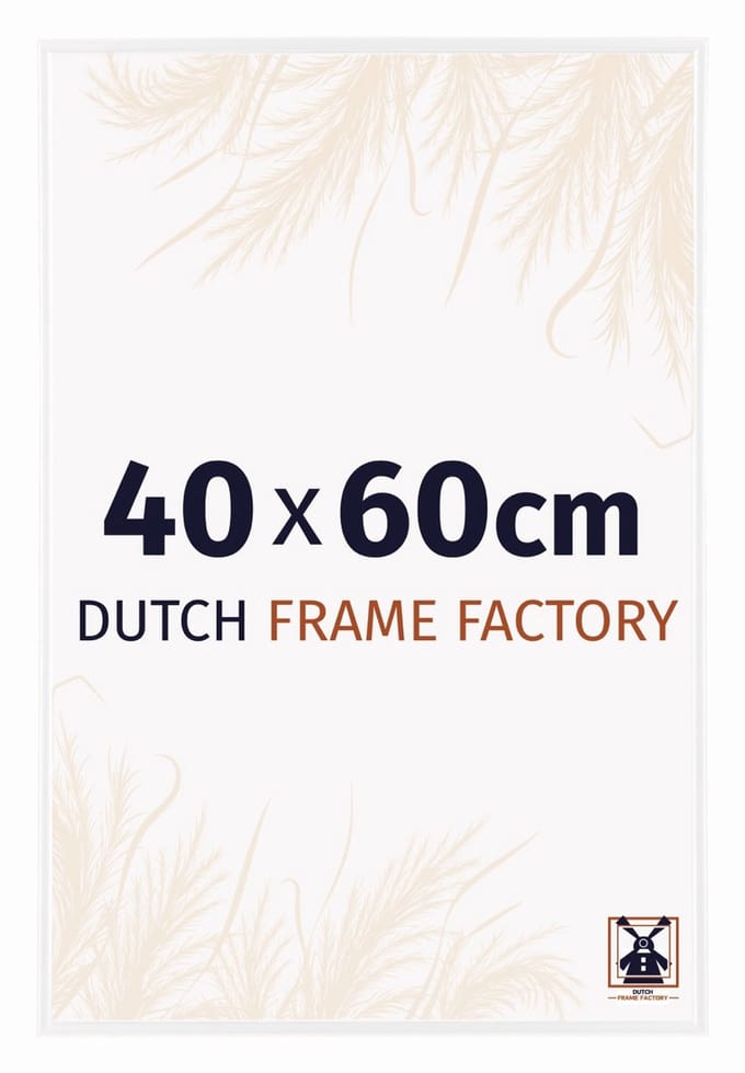 Fotolijst 40x60 cm - Kunststof - Wit Hoogglans - Easy
