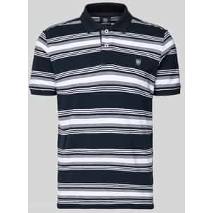 regular fit poloshirt met labelpatch