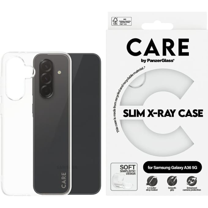 CARE by PanzerGlass Fashionable Case Transparent X-Ray Soft Basic Samsung Galaxy A36 5G