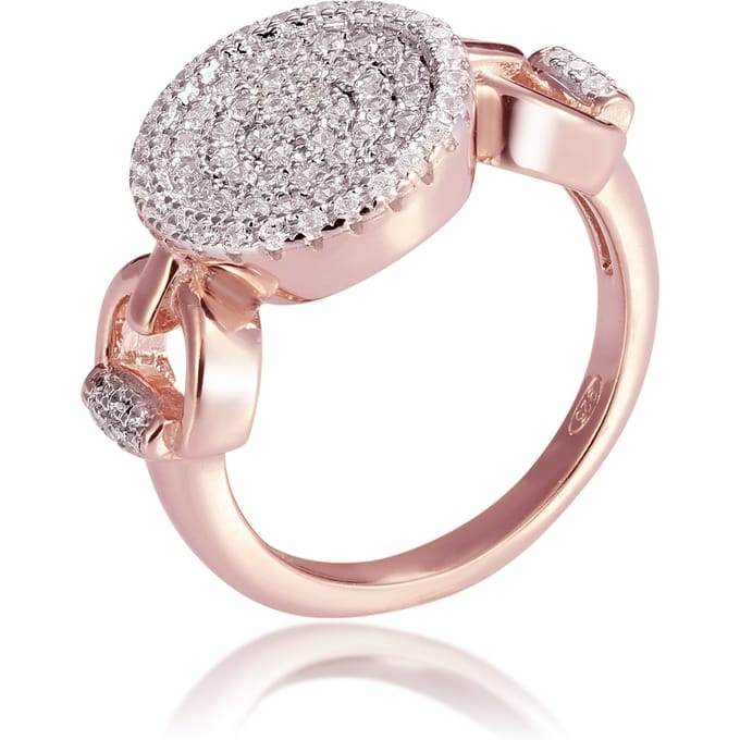 Orphelia Dames 925 Sterling Zilveren Ring - Roze ZR-7420