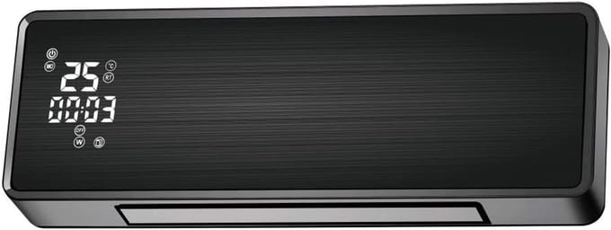 Keramische Splithoogteverwarming met Wifi en Timer - Zwart Glas Paneel
