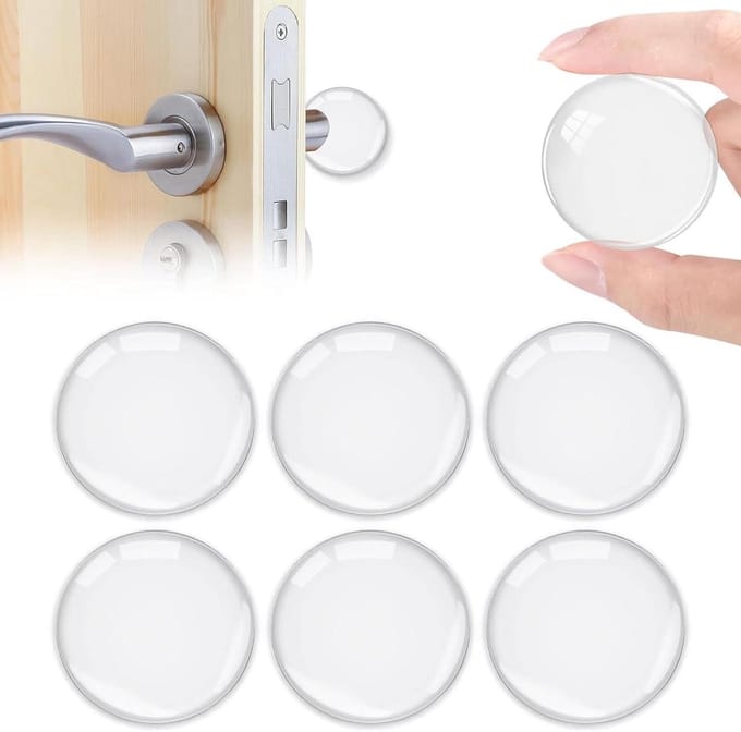 Deurstopper - Muurstopper - Bescherming Deuren - Zelfklevend - 8 stuks - Transparant